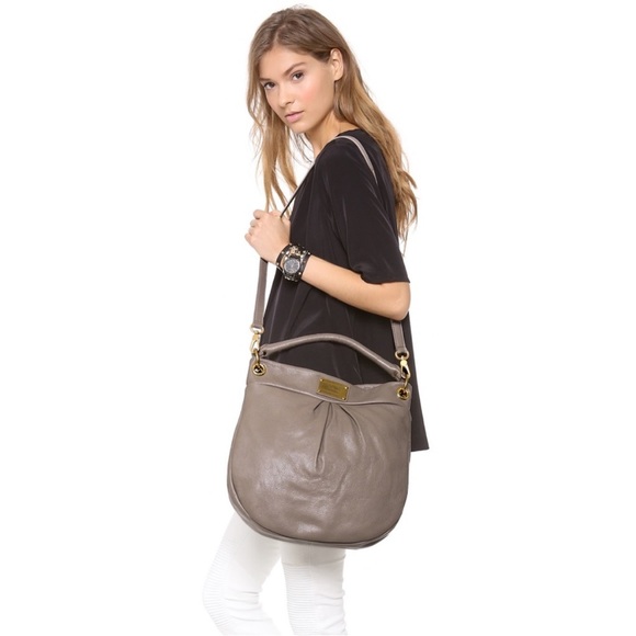 Marc by Marc Jacobs Classic Q Hillier Taupe Hobo Crossbody Bag - Picture 3 of 12